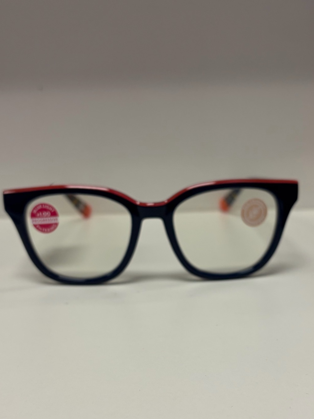 Navy PeepersGlasses with Multicolor Temple Accents